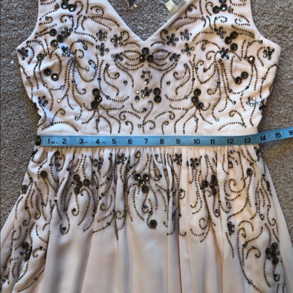 ModCloth Geode cream beaded sleeveless dress - Picture 4 of 4